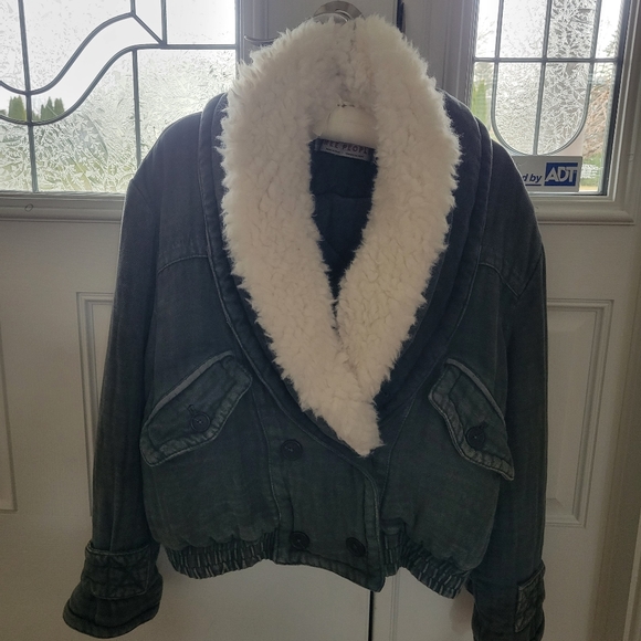 NWT!! Free People Georgia Teddy collar Jacket - Picture 17 of 17